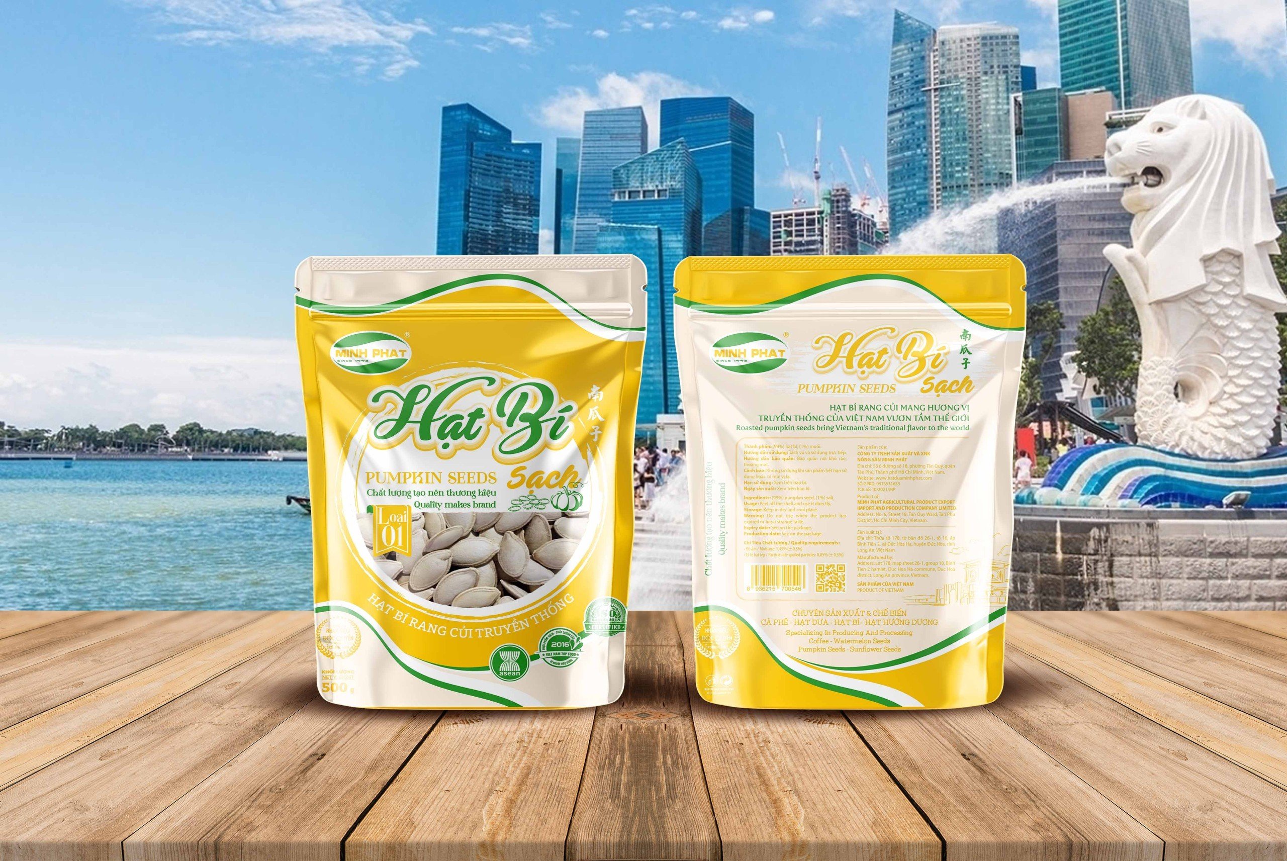 Hạt bí rang củi loại 1 truyền thống 500gram