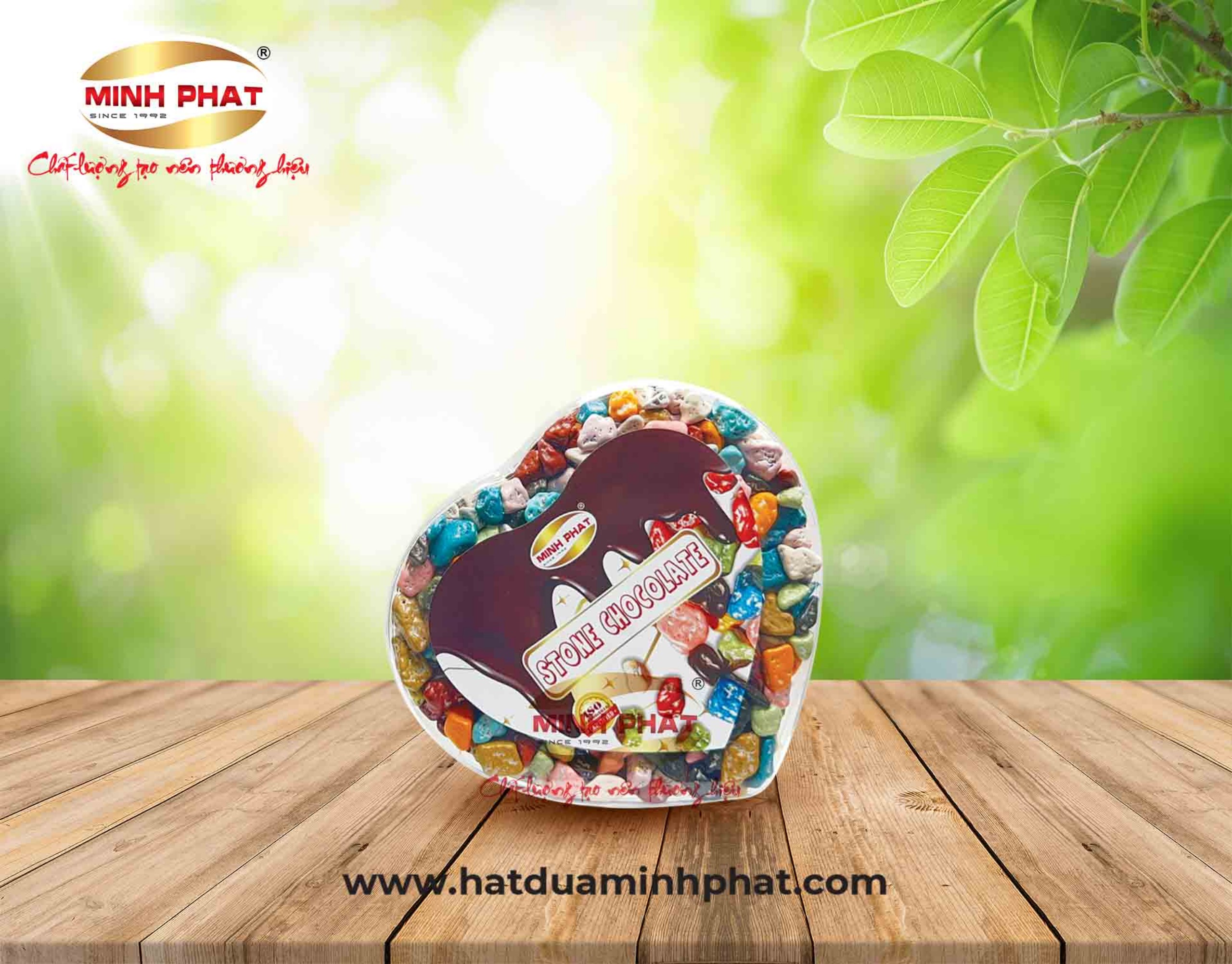 Kẹo chocolate sỏi trái tim 330gr