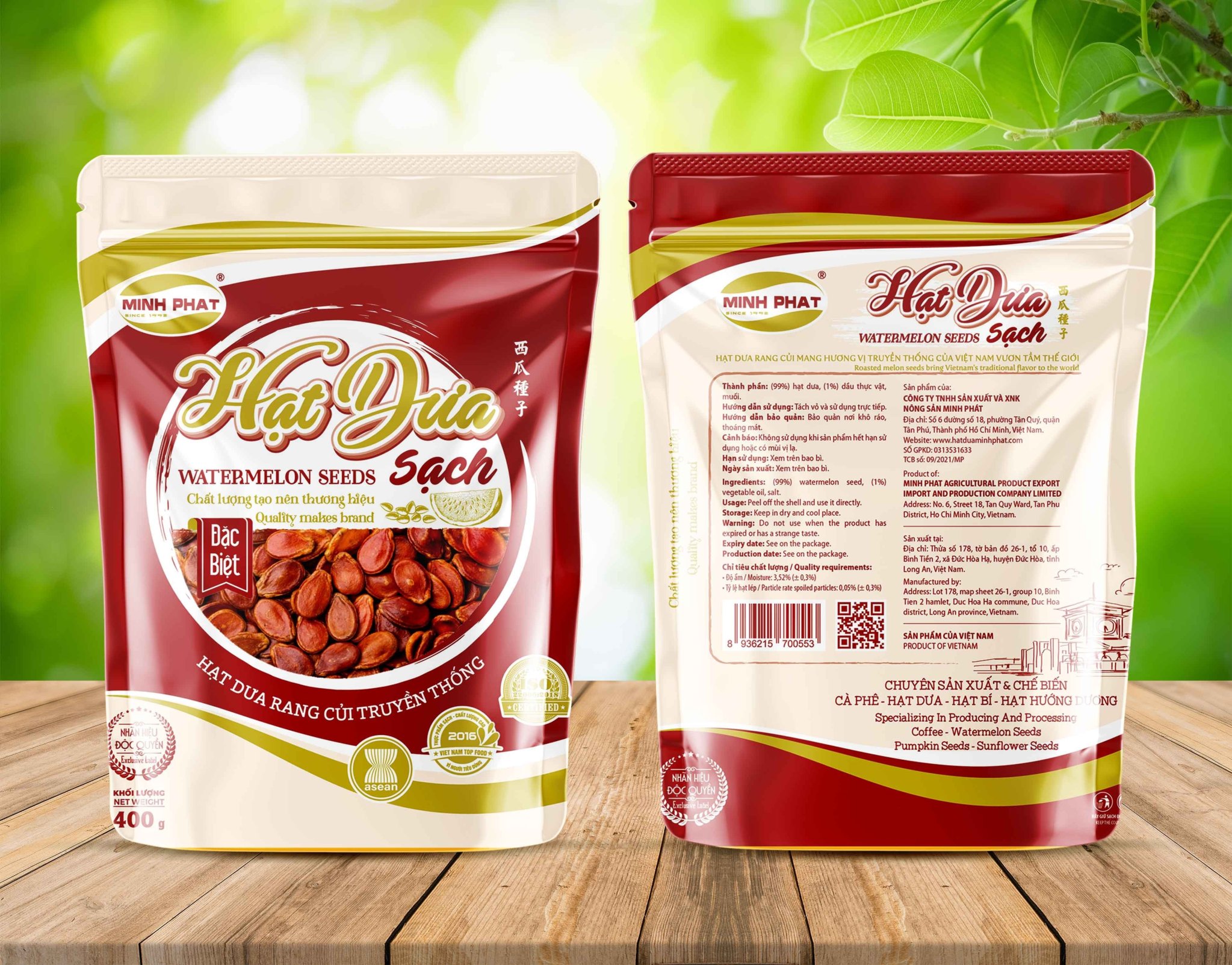 Hạt dưa sạch rang củi (đặc biệt) 400gram 