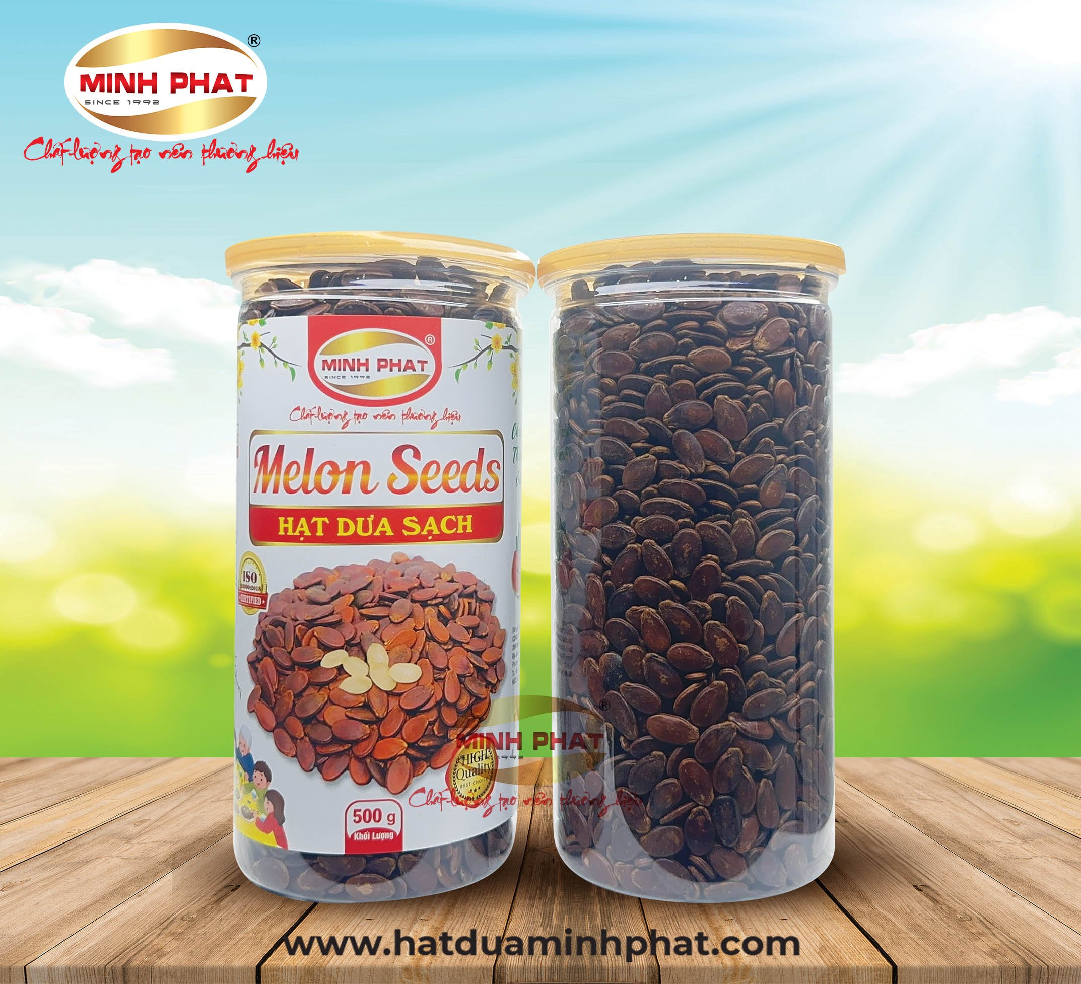 Hạt dưa sạch rang củi đặc biệt ( hộp) 500gr